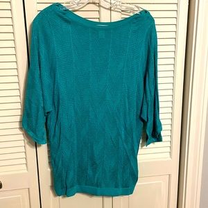 Pretty green boat neck sweater